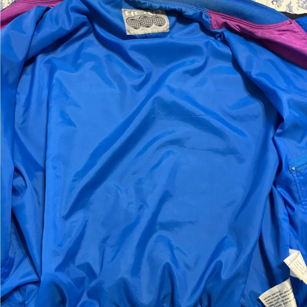 Vintage Head Sportswear worldwide men’s Jacket size L Navy and Pink